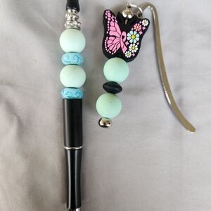 Breast Cancer Awareness Beadable Pen & Bookmark